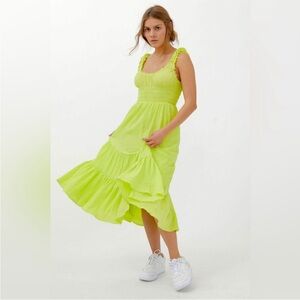 Urban Outfitters Neon Smocked Dress